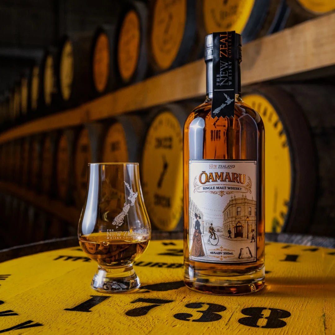 Ōamaru Single Malt whisky bottle